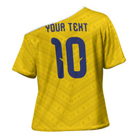 Colombia National Football Custom Cross Shoulder Shirt Glory 2026 Inspired Sombrero Vueltiao