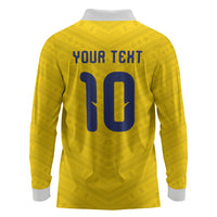 Colombia National Football Custom Long Sleeve Polo Shirt Glory 2026 Inspired Sombrero Vueltiao