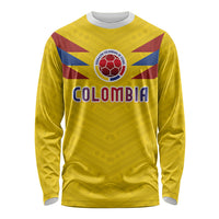 Colombia National Football Custom Long Sleeve Shirt Glory 2026 Inspired Sombrero Vueltiao