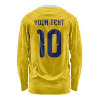 Colombia National Football Custom Long Sleeve Shirt Glory 2026 Inspired Sombrero Vueltiao