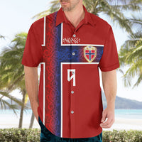 Norwegian Football Custom 2026 Hawaiian Shirt Norge Viking Ornament Red Color