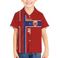 Norwegian Football Custom 2026 Hawaiian Shirt Norge Viking Ornament Red Color
