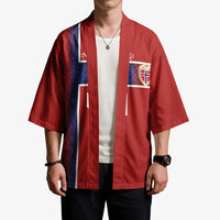 Norwegian Football Custom 2026 Kimono Norge Viking Ornament Red Color