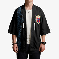 Norwegian Football Custom 2026 Kimono Norge Viking Ornament Black Color