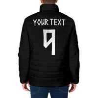 Norwegian Football Custom 2026 Padded Jacket Norge Viking Ornament Black Color