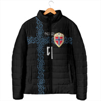 Norwegian Football Custom 2026 Padded Jacket Norge Viking Ornament Black Color