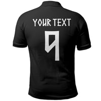 Norwegian Football Custom 2026 Polo Shirt Norge Viking Ornament Black Color