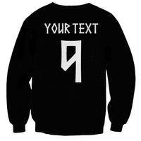 Norwegian Football Custom 2026 Sweatshirt Norge Viking Ornament Black Color