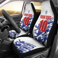 Custom England Football 2024 Road to The Champion Car Seat Cover Football's Coming Home - Wonder Print Shop