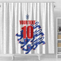 Custom England Football 2024 Road to The Champion Shower Curtain Football's Coming Home