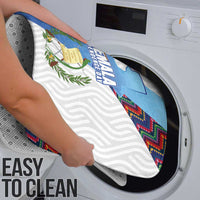 Guatemala Independence Day Bathroom Set Resplendent Quetzal with Coat of Arms and Maya Textiles - Wonder Print Shop