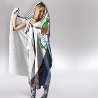 Guatemala Independence Day Hooded Blanket Resplendent Quetzal with Coat of Arms and Maya Textiles - Wonder Print Shop
