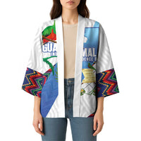 Guatemala Independence Day Kimono Resplendent Quetzal with Coat of Arms and Maya Textiles - Wonder Print Shop