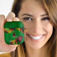 St Kitts and Nevis Cricket Patriots AirPods Case Caribbean Tropical Plants Sporty Green - Wonder Print Shop