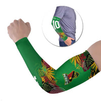 St Kitts and Nevis Cricket Patriots Arm Sleeves Caribbean Tropical Plants Sporty Green - Wonder Print Shop