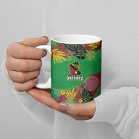 Custom St Kitts and Nevis Cricket Patriots Ceramic Mug Caribbean Tropical Plants Sporty Green - Wonder Print Shop