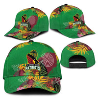 St Kitts and Nevis Cricket Patriots Classic Cap Caribbean Tropical Plants Sporty Green - Wonder Print Shop