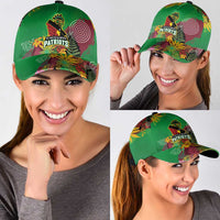 St Kitts and Nevis Cricket Patriots Classic Cap Caribbean Tropical Plants Sporty Green - Wonder Print Shop
