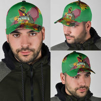 St Kitts and Nevis Cricket Patriots Classic Cap Caribbean Tropical Plants Sporty Green - Wonder Print Shop