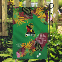 St Kitts and Nevis Cricket Patriots Garden Flag Caribbean Tropical Plants Sporty Green - Wonder Print Shop