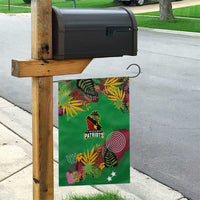 St Kitts and Nevis Cricket Patriots Garden Flag Caribbean Tropical Plants Sporty Green - Wonder Print Shop