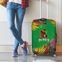 St Kitts and Nevis Cricket Patriots Luggage Cover Caribbean Tropical Plants Sporty Green - Wonder Print Shop