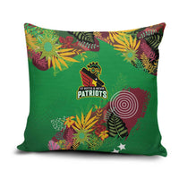 St Kitts and Nevis Cricket Patriots Pillow Cover Caribbean Tropical Plants Sporty Green - Wonder Print Shop