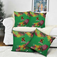 St Kitts and Nevis Cricket Patriots Pillow Cover Caribbean Tropical Plants Sporty Green - Wonder Print Shop