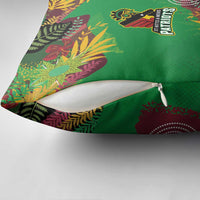 St Kitts and Nevis Cricket Patriots Pillow Cover Caribbean Tropical Plants Sporty Green - Wonder Print Shop