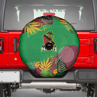 St Kitts and Nevis Cricket Patriots Spare Tire Cover Caribbean Tropical Plants Sporty Green - Wonder Print Shop