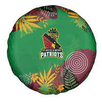 St Kitts and Nevis Cricket Patriots Spare Tire Cover Caribbean Tropical Plants Sporty Green - Wonder Print Shop