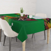 St Kitts and Nevis Cricket Patriots Tablecloth Caribbean Tropical Plants Sporty Green - Wonder Print Shop