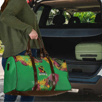 St Kitts and Nevis Cricket Patriots Travel Bag Caribbean Tropical Plants Sporty Green - Wonder Print Shop