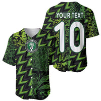Custom Nigeria Football Baseball Jersey Super Eagles Champions - Wonder Print Shop