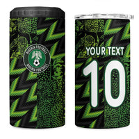 Custom Nigeria Football 4 in 1 Can Cooler Tumbler Super Eagles Champions - Wonder Print Shop