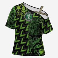 Custom Nigeria Football Cross Shoulder Shirt Super Eagles Champions - Wonder Print Shop