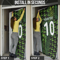 Custom Nigeria Football Door Cover Super Eagles Champions - Wonder Print Shop
