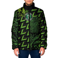 Custom Nigeria Football Padded Jacket Super Eagles Champions - Wonder Print Shop