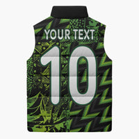 Custom Nigeria Football Sleeveless Puffer Jacket Super Eagles Champions - Wonder Print Shop