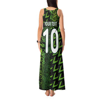 Custom Nigeria Football Tank Maxi Dress Super Eagles Champions - Wonder Print Shop
