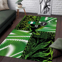 Custom Nigeria Football Area Rug Super Eagles Spirit - Wonder Print Shop
