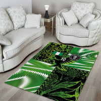 Custom Nigeria Football Area Rug Super Eagles Spirit - Wonder Print Shop