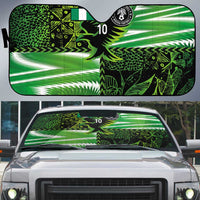 Custom Nigeria Football Auto Sun Shade Super Eagles Spirit - Wonder Print Shop