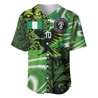 Custom Nigeria Football Baseball Jersey Super Eagles Spirit - Wonder Print Shop