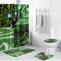 Custom Nigeria Football Bathroom Set Super Eagles Spirit - Wonder Print Shop