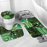 Custom Nigeria Football Bathroom Set Super Eagles Spirit - Wonder Print Shop