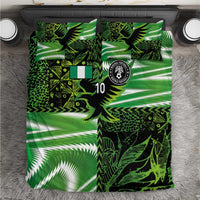 Custom Nigeria Football Bedding Set Super Eagles Spirit - Wonder Print Shop