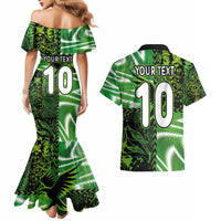 Custom Nigeria Football Couples Matching Mermaid Dress and Hawaiian Shirt Super Eagles Spirit - Wonder Print Shop