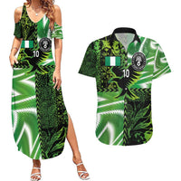 Custom Nigeria Football Couples Matching Summer Maxi Dress and Hawaiian Shirt Super Eagles Spirit - Wonder Print Shop