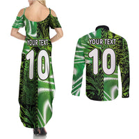 Custom Nigeria Football Couples Matching Summer Maxi Dress and Long Sleeve Button Shirt Super Eagles Spirit - Wonder Print Shop